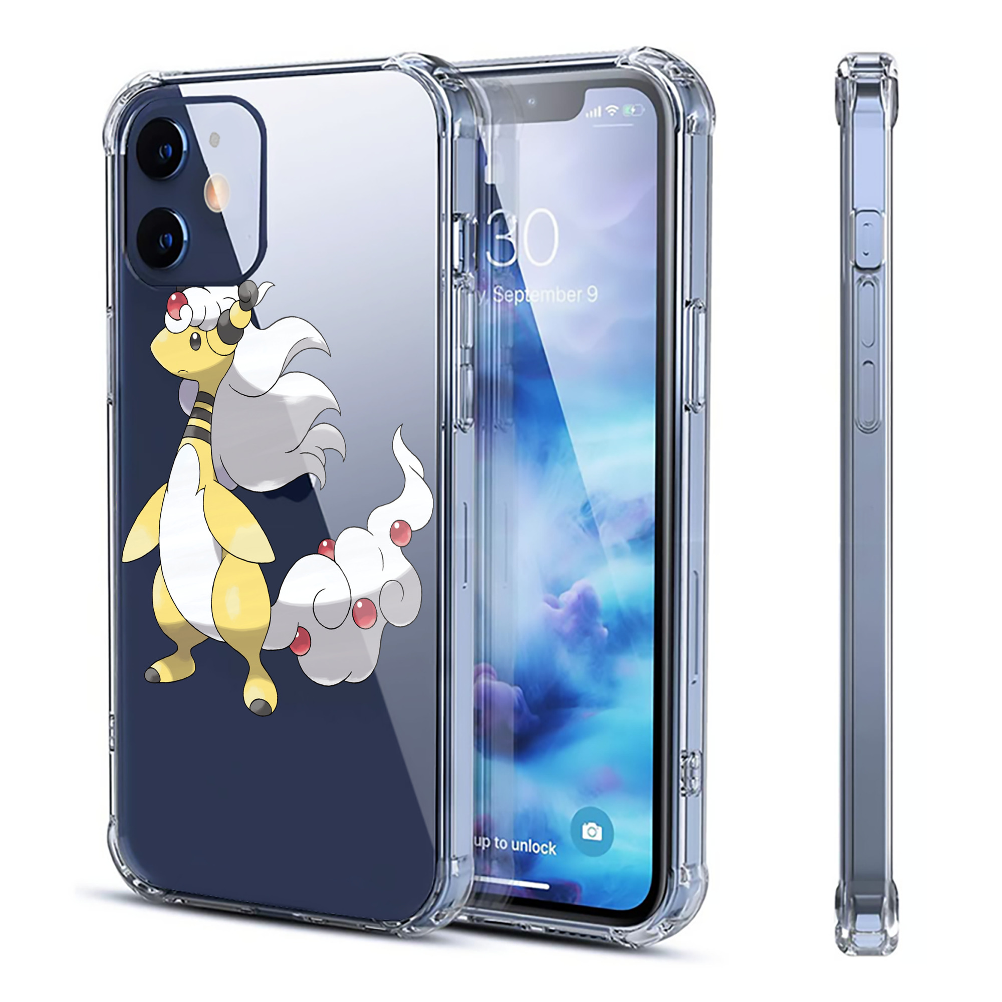 （画像用） ポケットモンスター Pokémon 【iPhone 12シリーズ対応】透明スマホケース（クリアソフトケース）